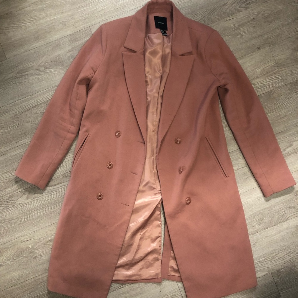 Forever 21 - baby pink pea coat